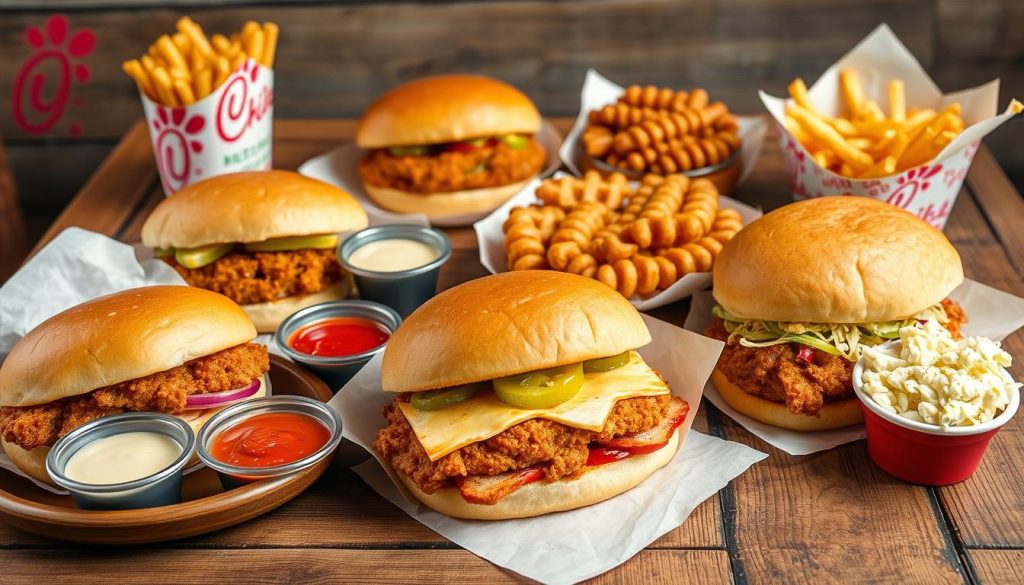 chick fil a menu items