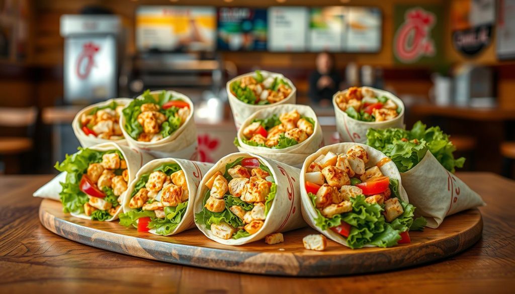 chick fil a menu wraps