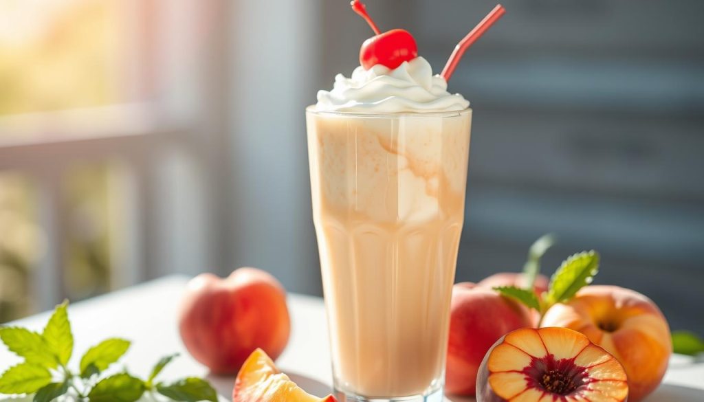 chick fil a peach milkshake