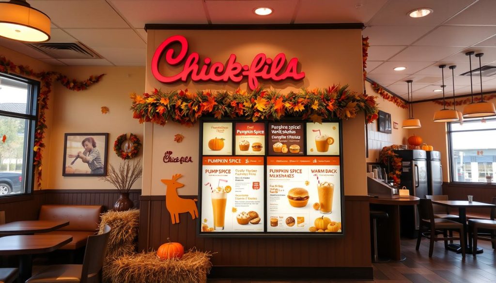 chick fil a pumpkin spice menu