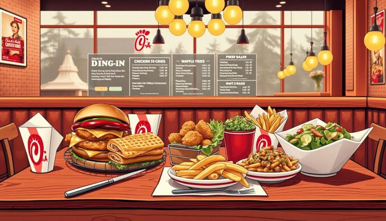 dine-in chick-fil-a menu with prices