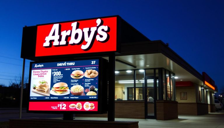 drive thru arby's menu board