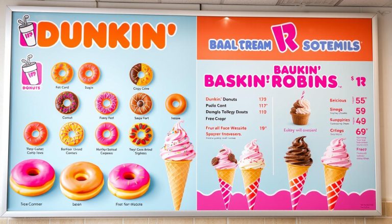 dunkin baskin robbins menu