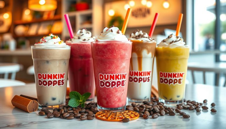 dunkin' donuts frappe menu