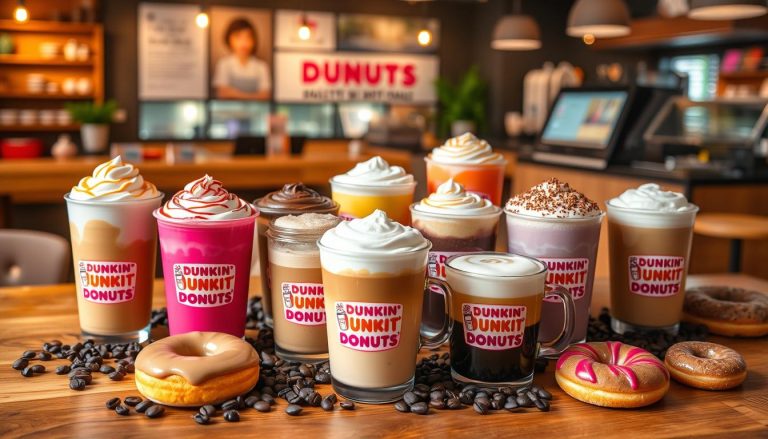 dunkin donuts latte menu