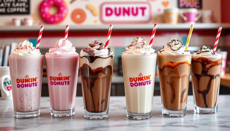 dunkin donuts milkshake menu