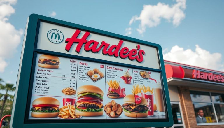 hardee's drive thru menu