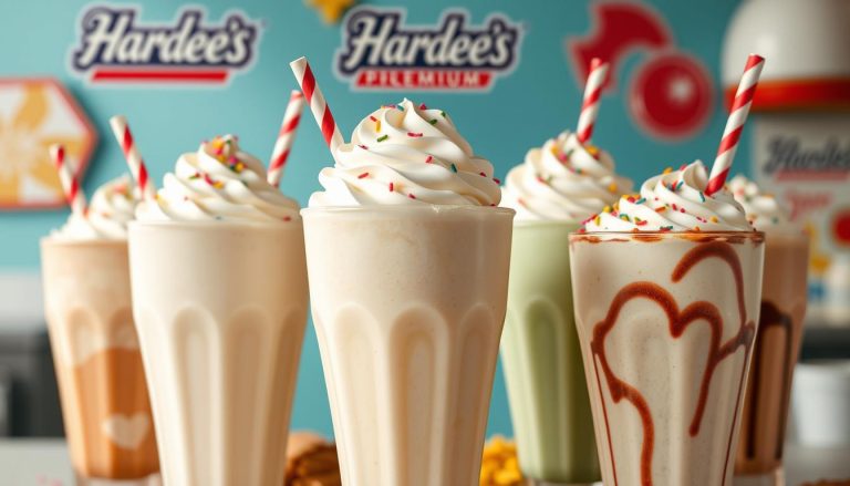 hardee's milkshakes menu