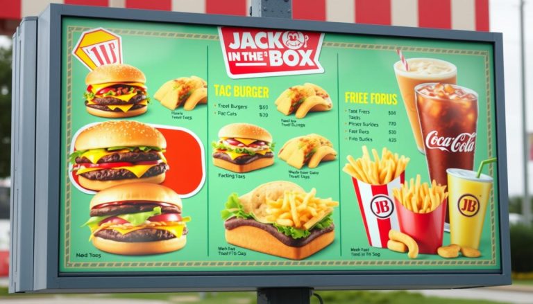 jack in the box drive thru menu