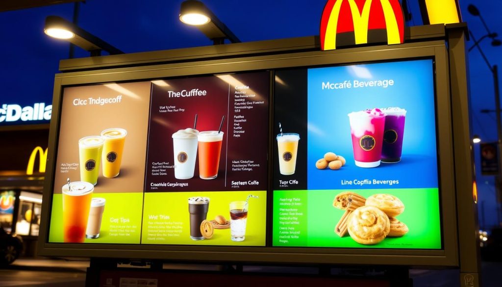 mcdonald's drive thru menu