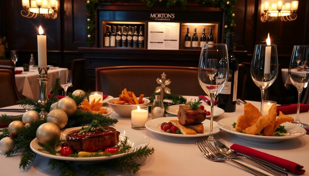 morton's steakhouse christmas menu