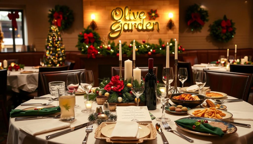 olive garden christmas menu