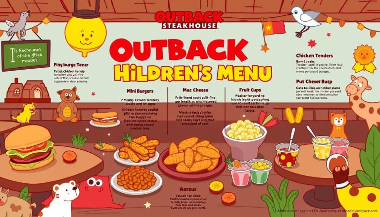 outback steakhouse children's menu