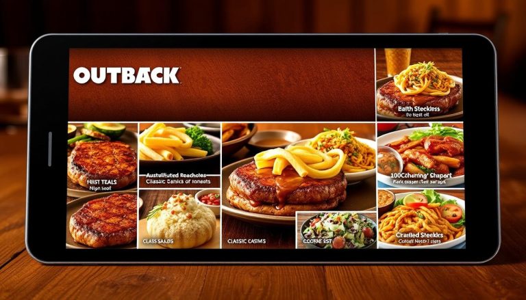 outback steakhouse online menu