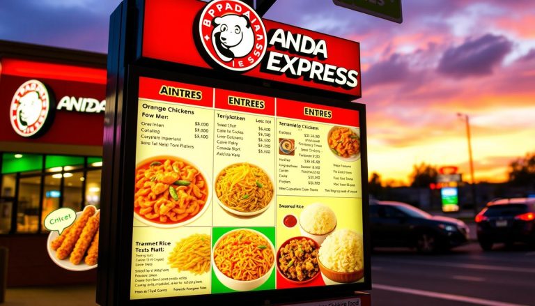 panda express drive thru menu