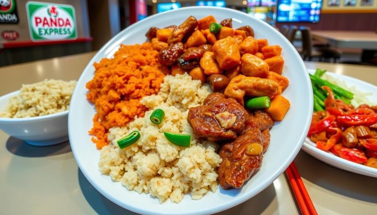 panda express menu plate