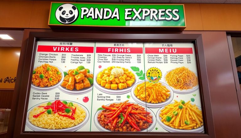 panda express menu with prices