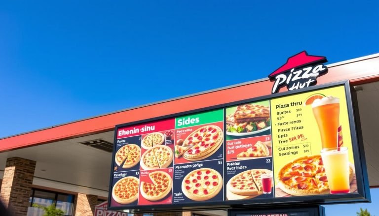 pizza hut drive thru menu