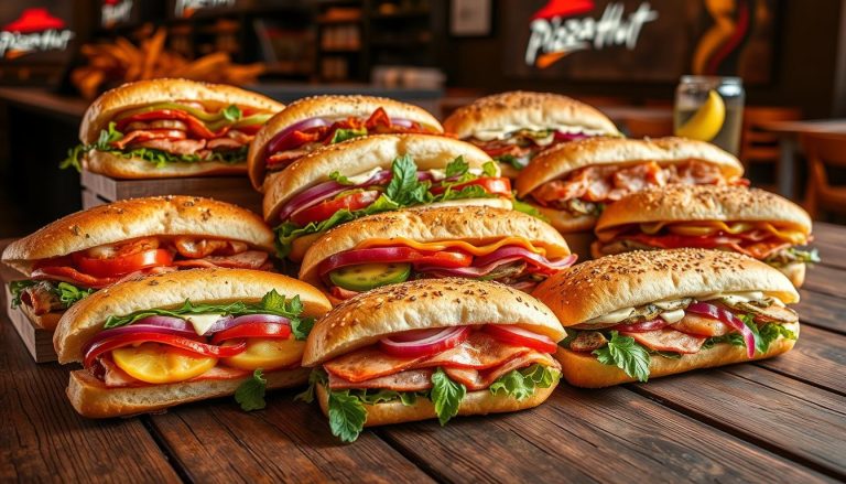 pizza hut sandwich menu