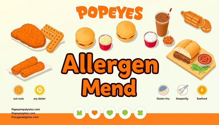 popeyes allergen menu