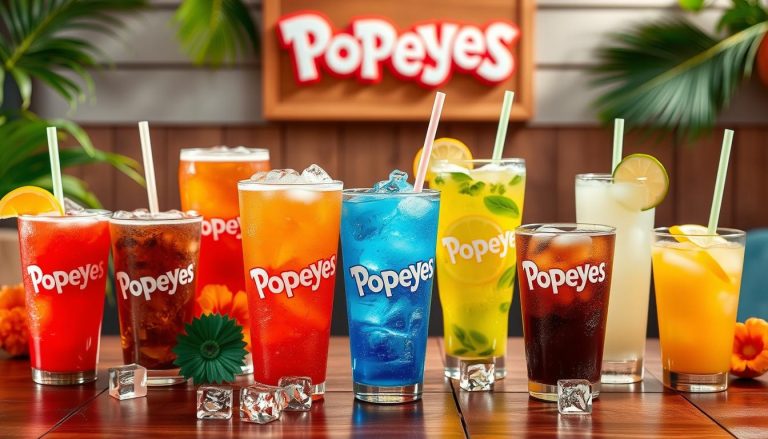 popeyes drink menu