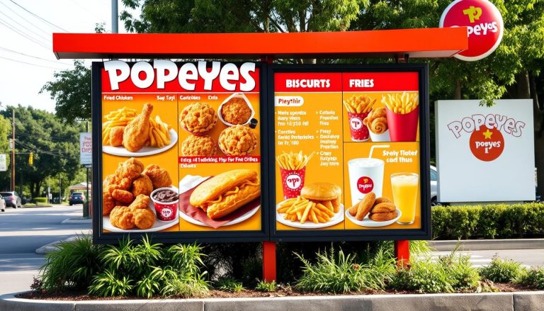 popeyes drive thru menu