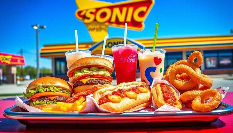 sonic drive in menu