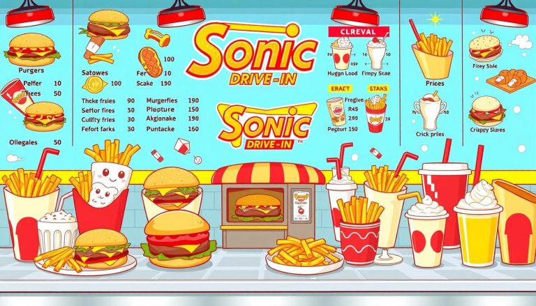 sonic fast food menu