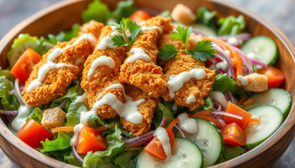 southern fried chicken salad