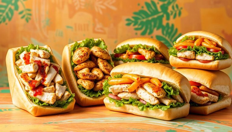 subway chicken menu