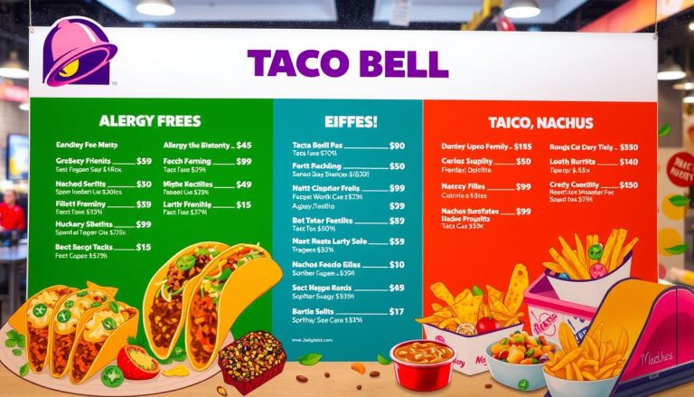 taco bell allergy menu