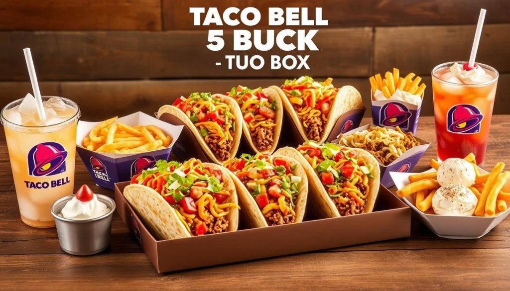 taco bell menu 5 buck box