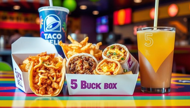 taco bell menu 5 buck box