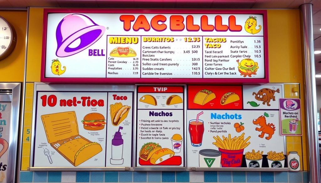 taco bell retro menu