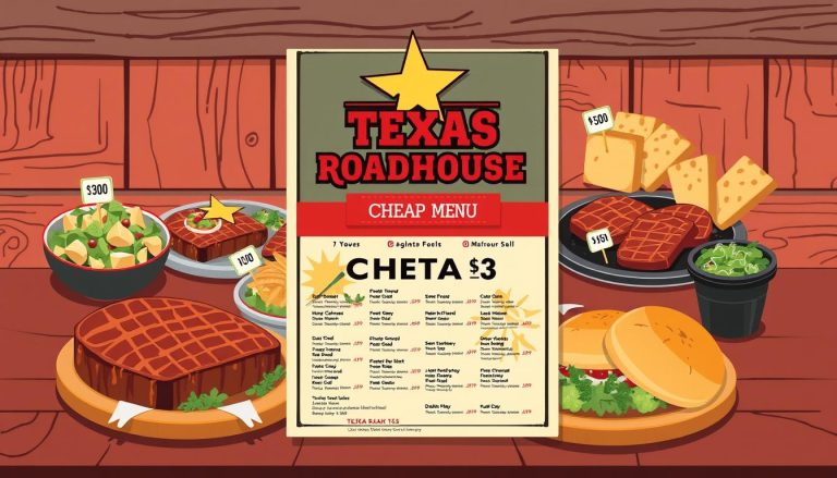 texas roadhouse cheap menu