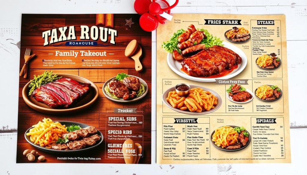 texas roadhouse family takeout menu