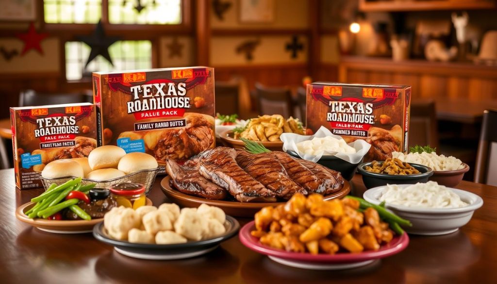 texas roadhouse family value packs menu