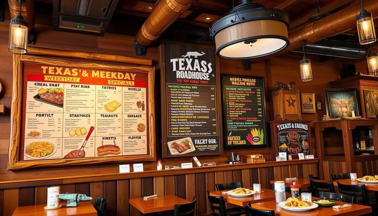 texas roadhouse weekday specials menu