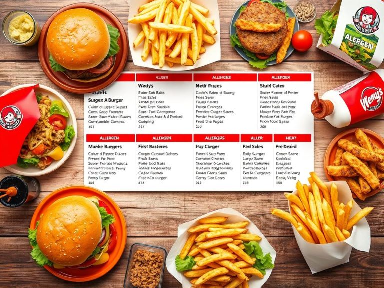 wendy's allergen menu