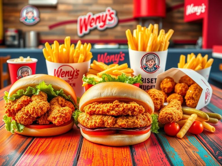 wendy's chicken menu