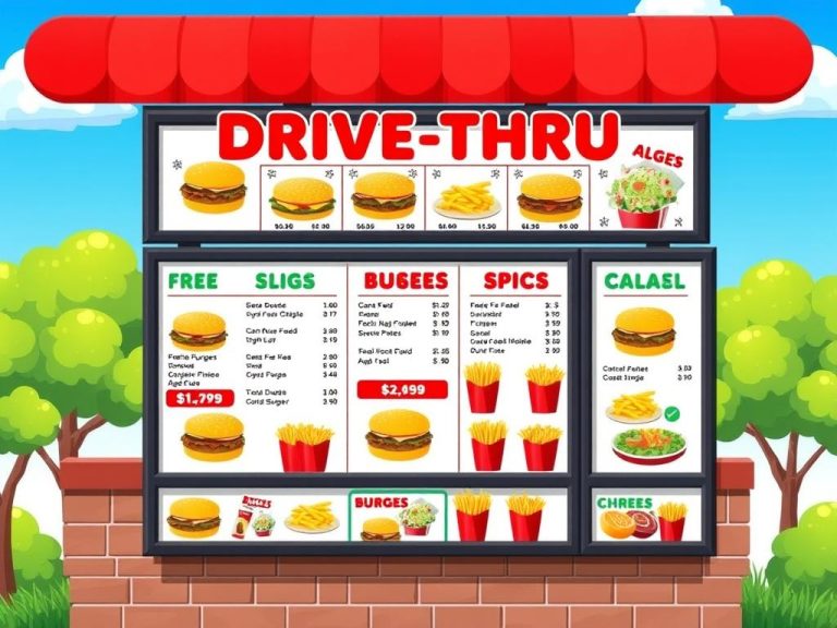 wendy's drive thru menu