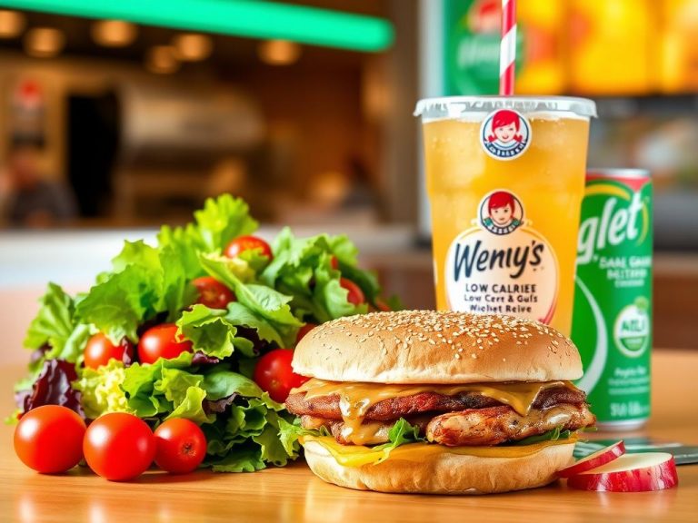 wendy's low calorie menu