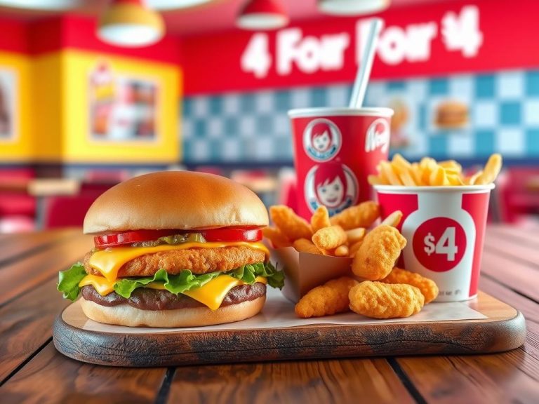 wendy's menu 4 for $4