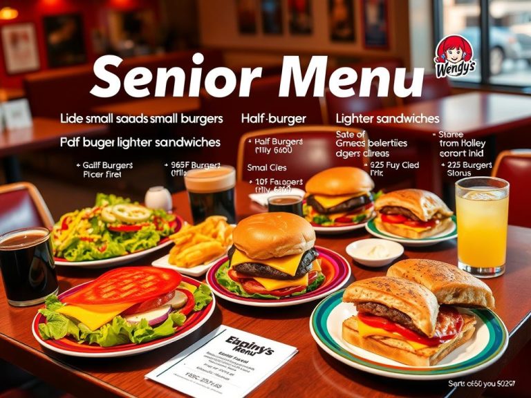 wendy's senior menu