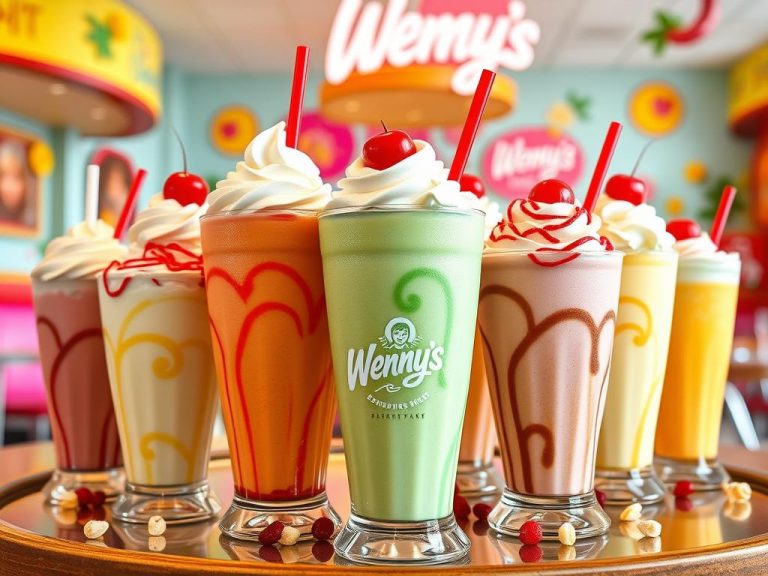 wendy's shakes menu