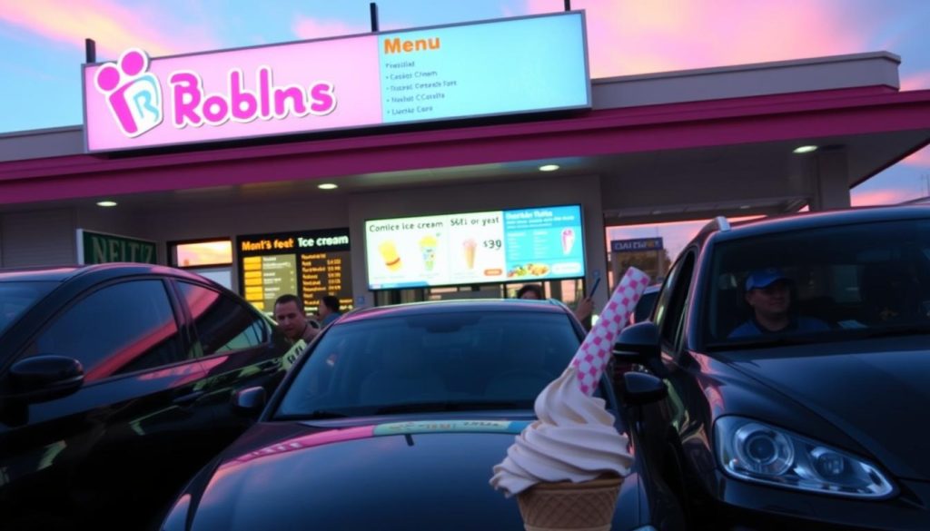 Baskin Robbins Drive-Thru Large Order Service