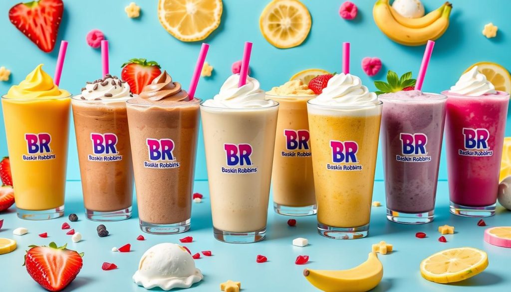 Baskin Robbins Smoothie Menu Variety