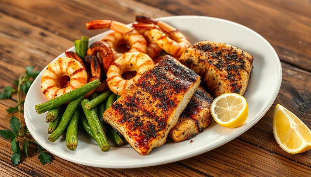 Captain D's Seasonal Low Carb Seafood Menu