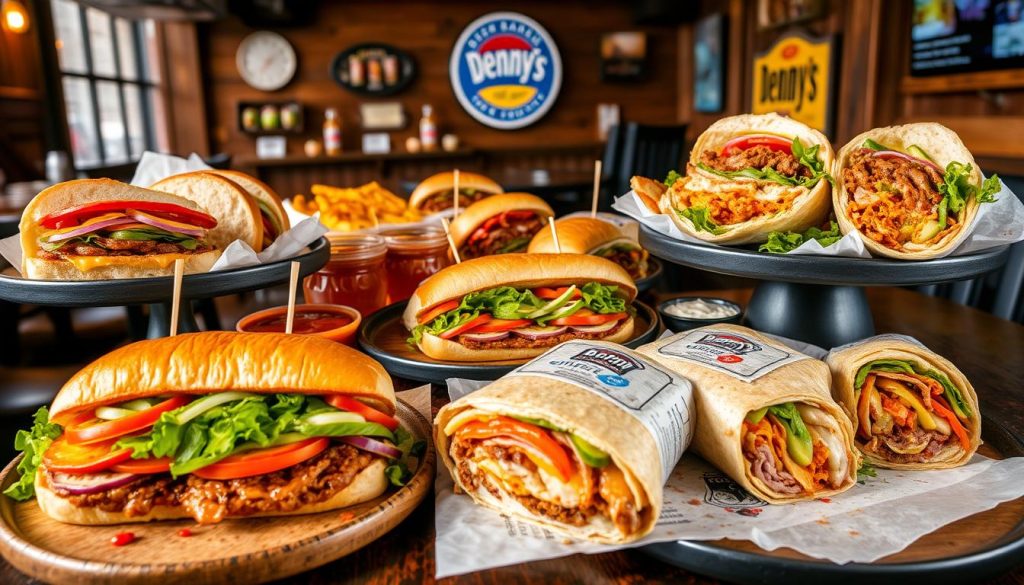 Denny's Beer Barrel Pub sandwich menu