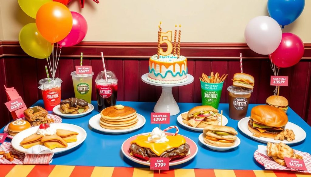 Denny's Birthday Menu Pricing Comparison